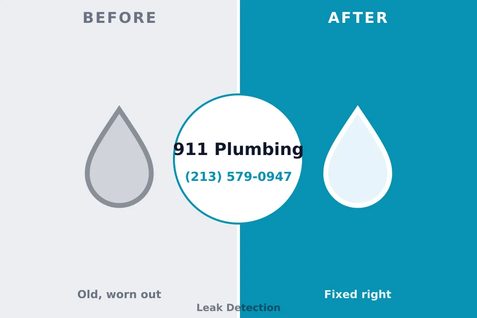 Before and after: plumbing company Country Knolls, NY